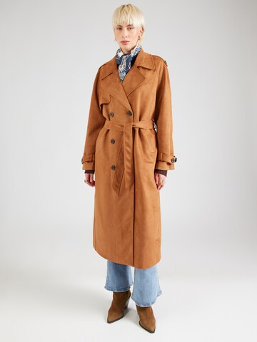 Manteau mi-saison 'ONLNORMA' ONLY en marron : devant
