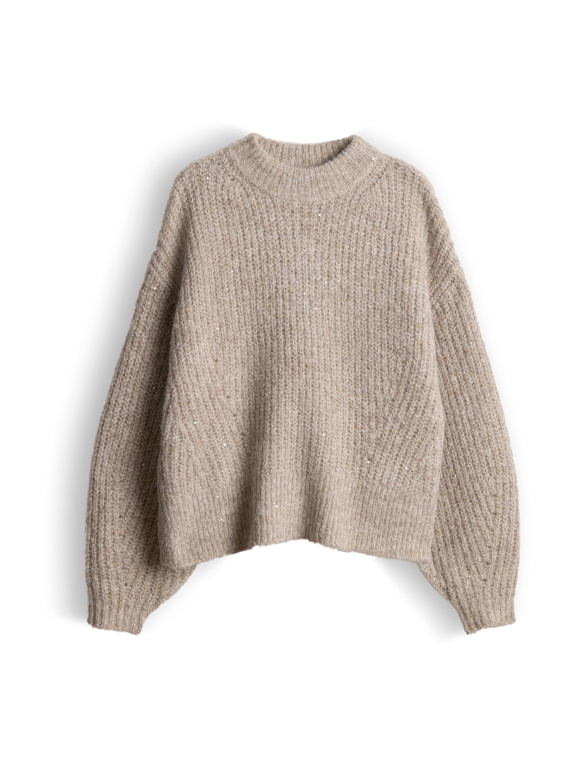 OPUS Oversized Sweater 'Paliet' in Grey: front