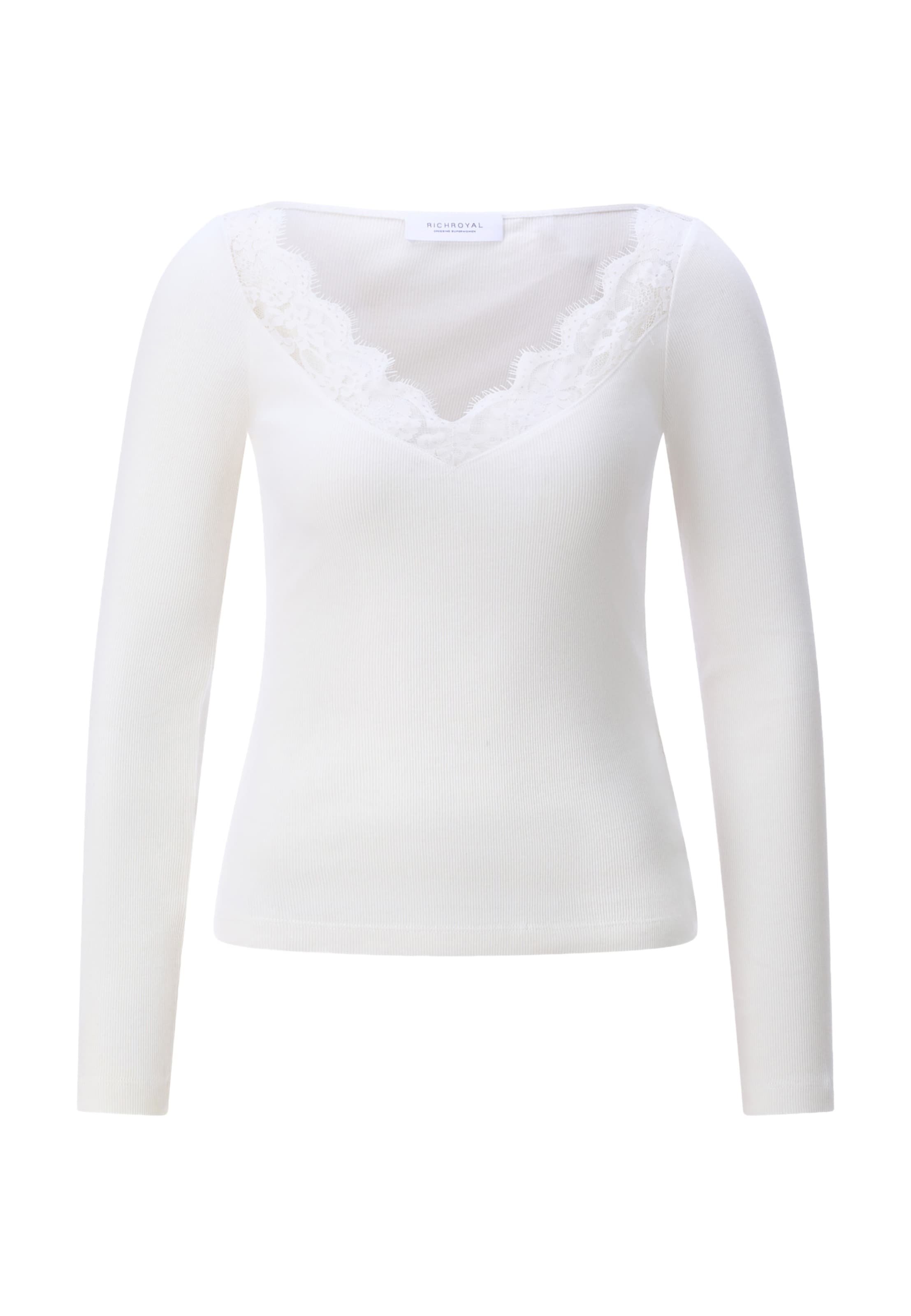 T-shirt Rich & Royal en blanc : devant