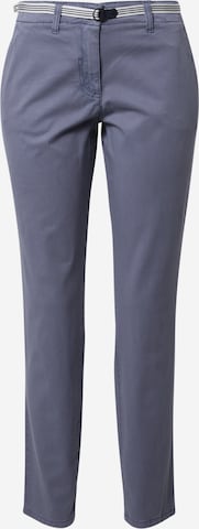 Coupe slim Pantalon chino TOM TAILOR en gris : devant