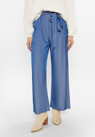 Wide Leg Pantalon à pince usha FESTIVAL en bleu : devant