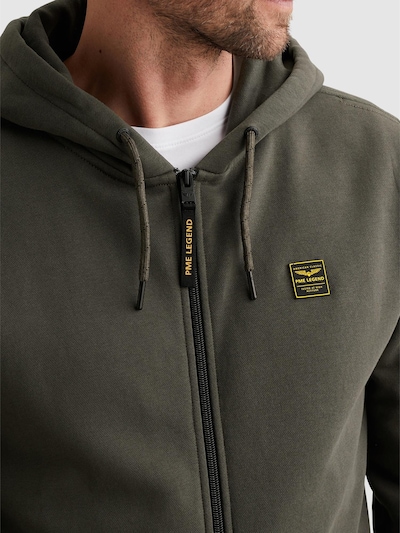 PME Legend Sweatshirt 'PME LEGEND - Sweat jacket with hood and zipper closure' i S i mörkgrön, Produktvy