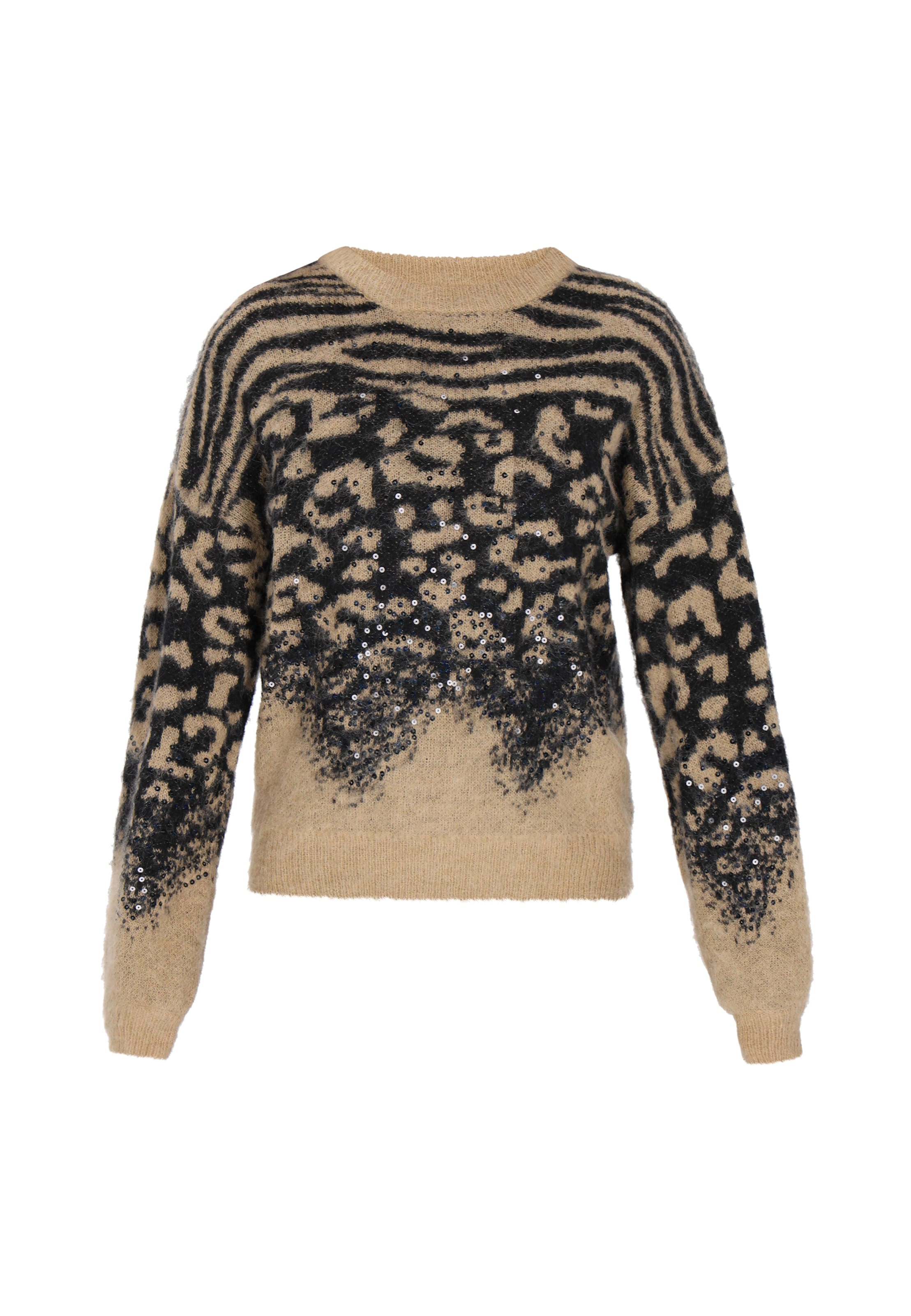 faina - Pullover em castanho: frente