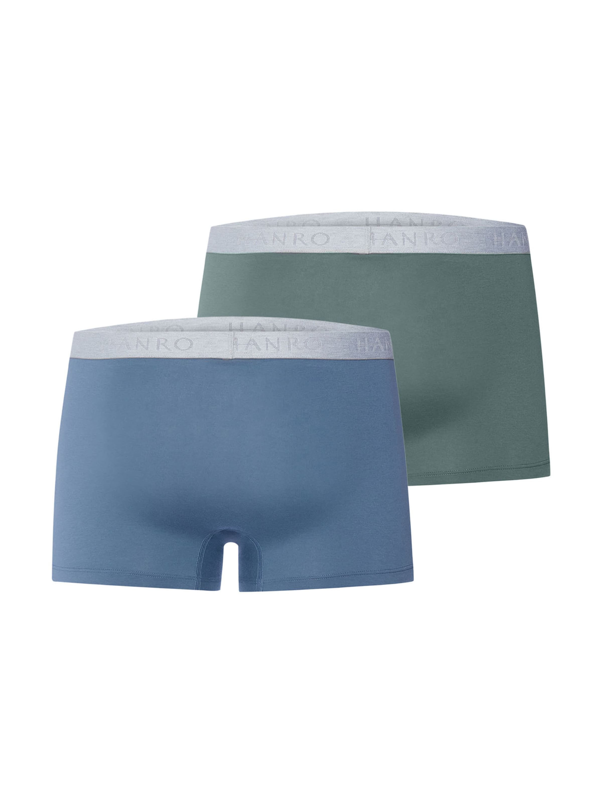 Hanro Boxershorts ' Cotton Essentials ' in Blauw