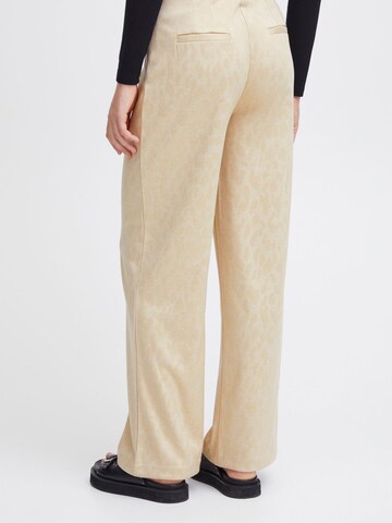 Regular Pantalon 'Kate' ICHI en beige