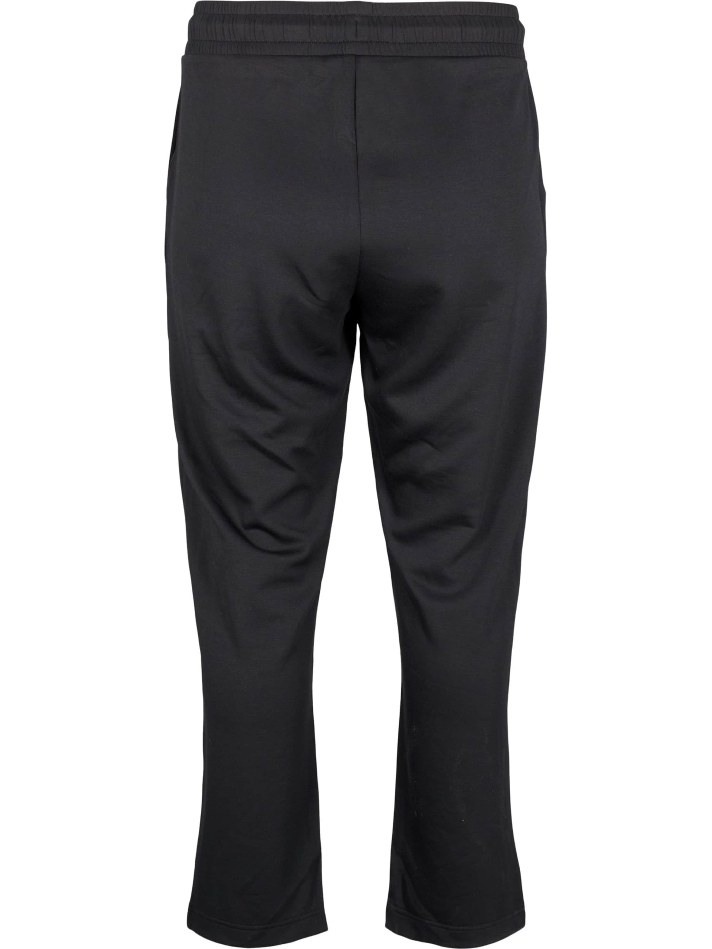 Active by Zizzi Regular Trousers 'AHUNE' in Black