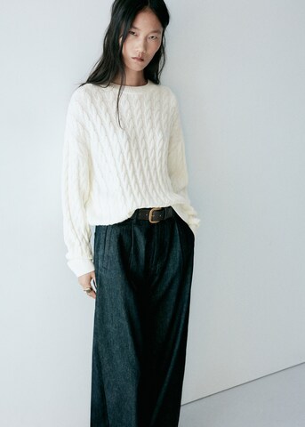MANGO Sweater in Beige