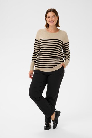KAFFE CURVE Sweater 'KClizzy' in Beige