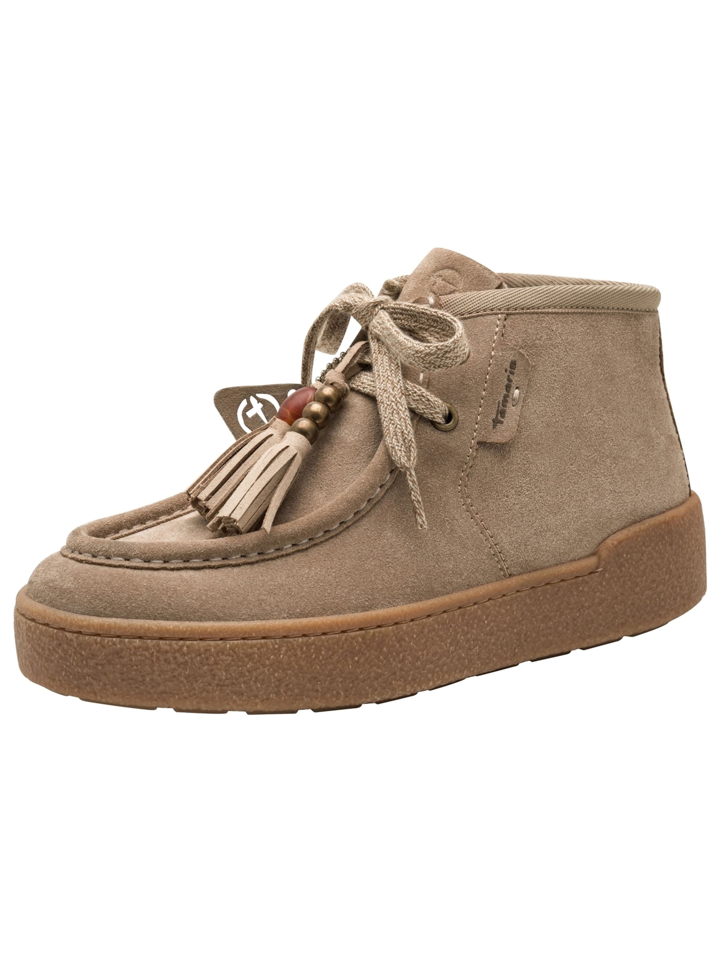 Tamaris Ankle Boots in Beige: Vorderseite