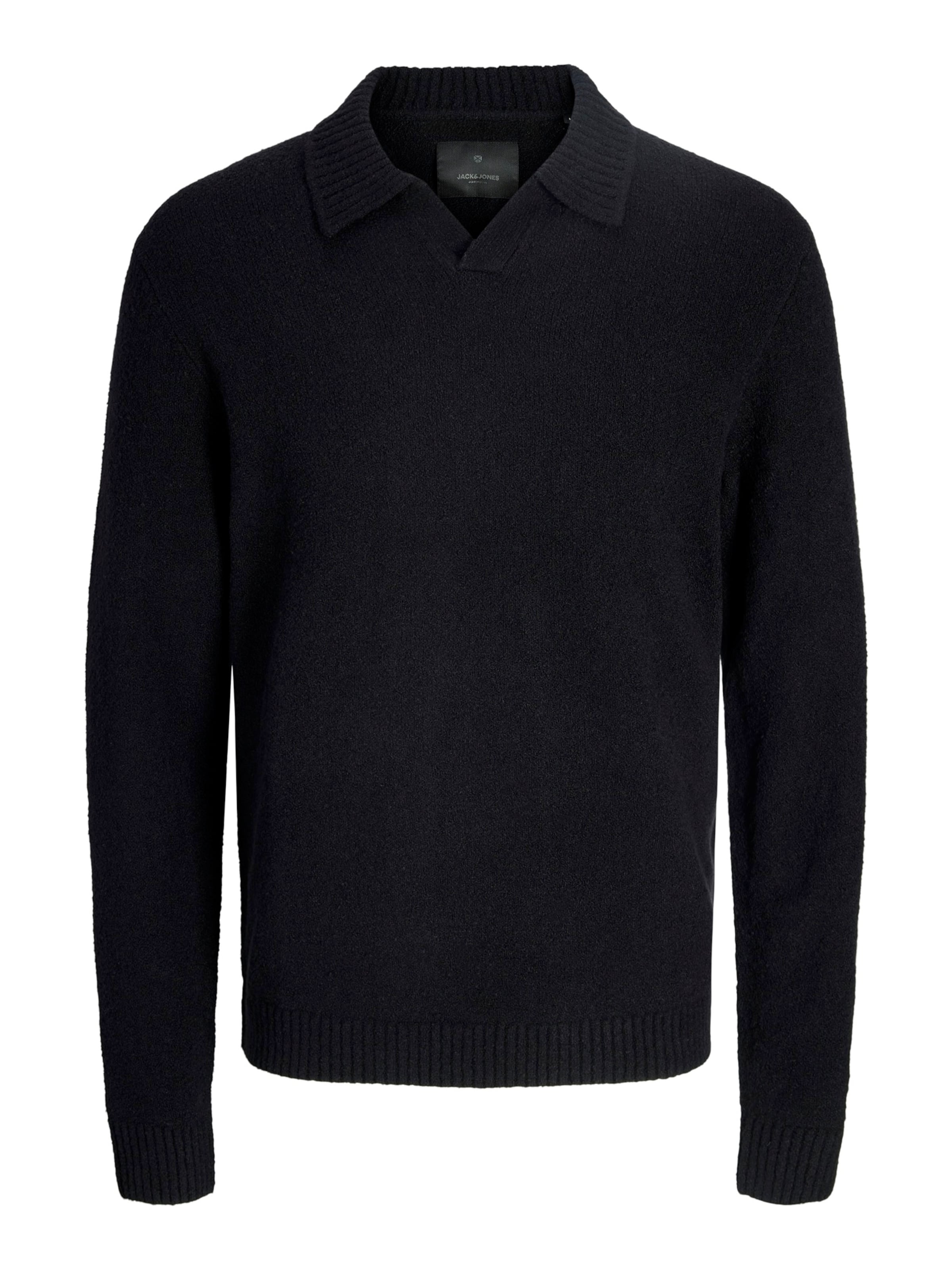 JACK & JONES Πουλόβερ 'JPRBLAMAVERICK' σε μαύρο: μπροστά