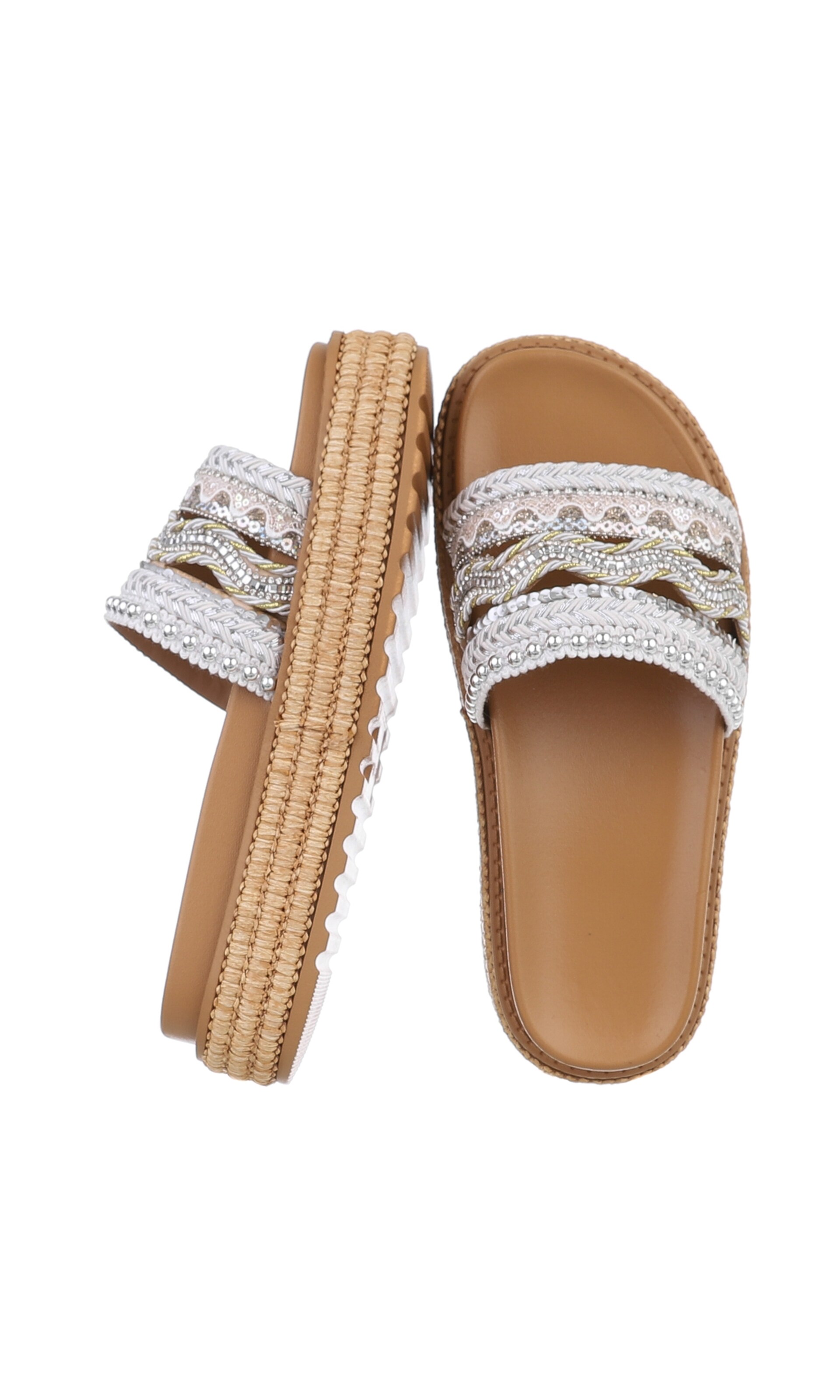 Ital-Design Pantolette in Weiß