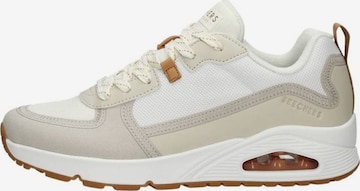 SKECHERS Sneakers laag 'Uno - Layover' in Beige: voorkant