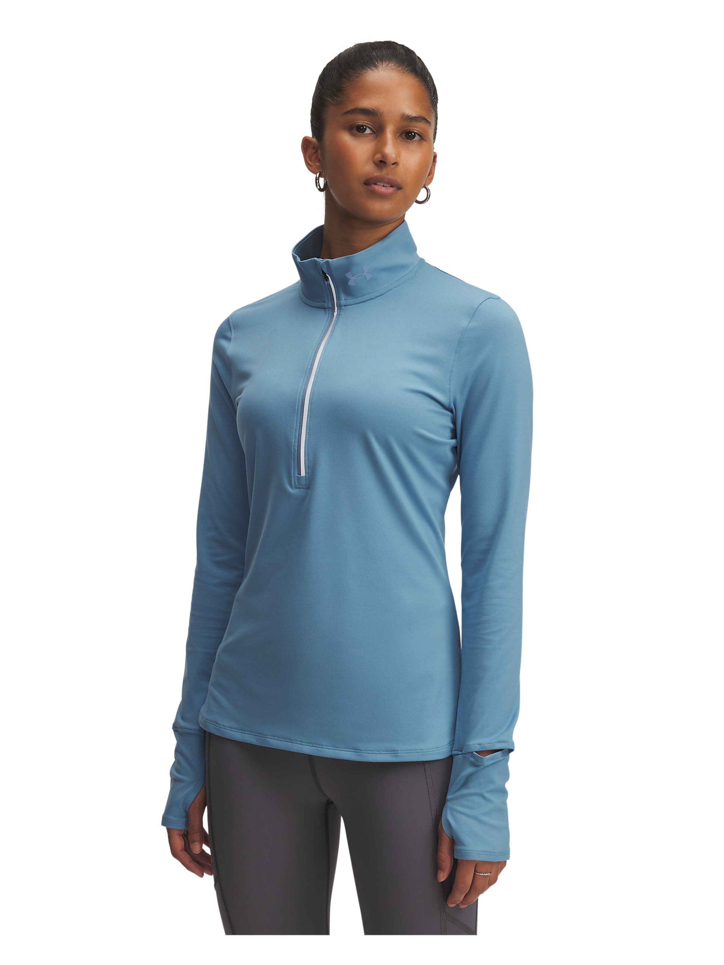 UNDER ARMOUR Performance Shirt 'Qualifier Run' in Blue: front