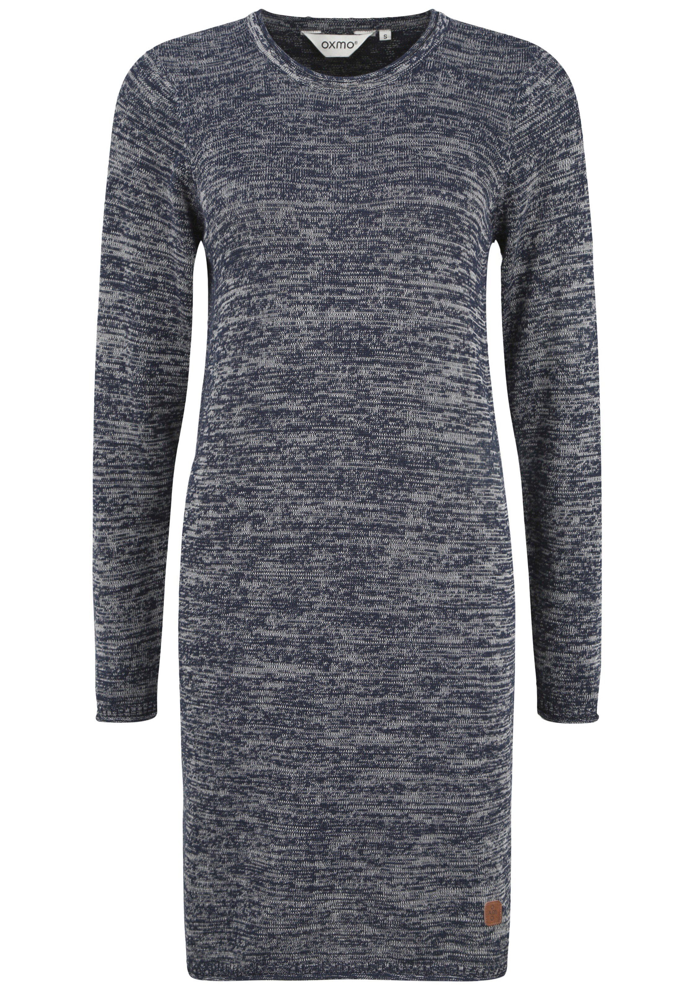 Oxmo Gebreide jurk 'Danielle' in Blauw: voorkant