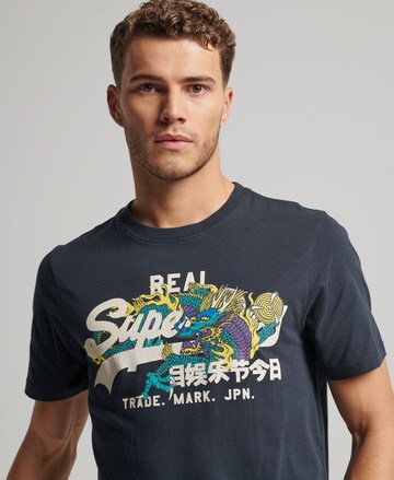 T-Shirt 'Narrative' Superdry en noir