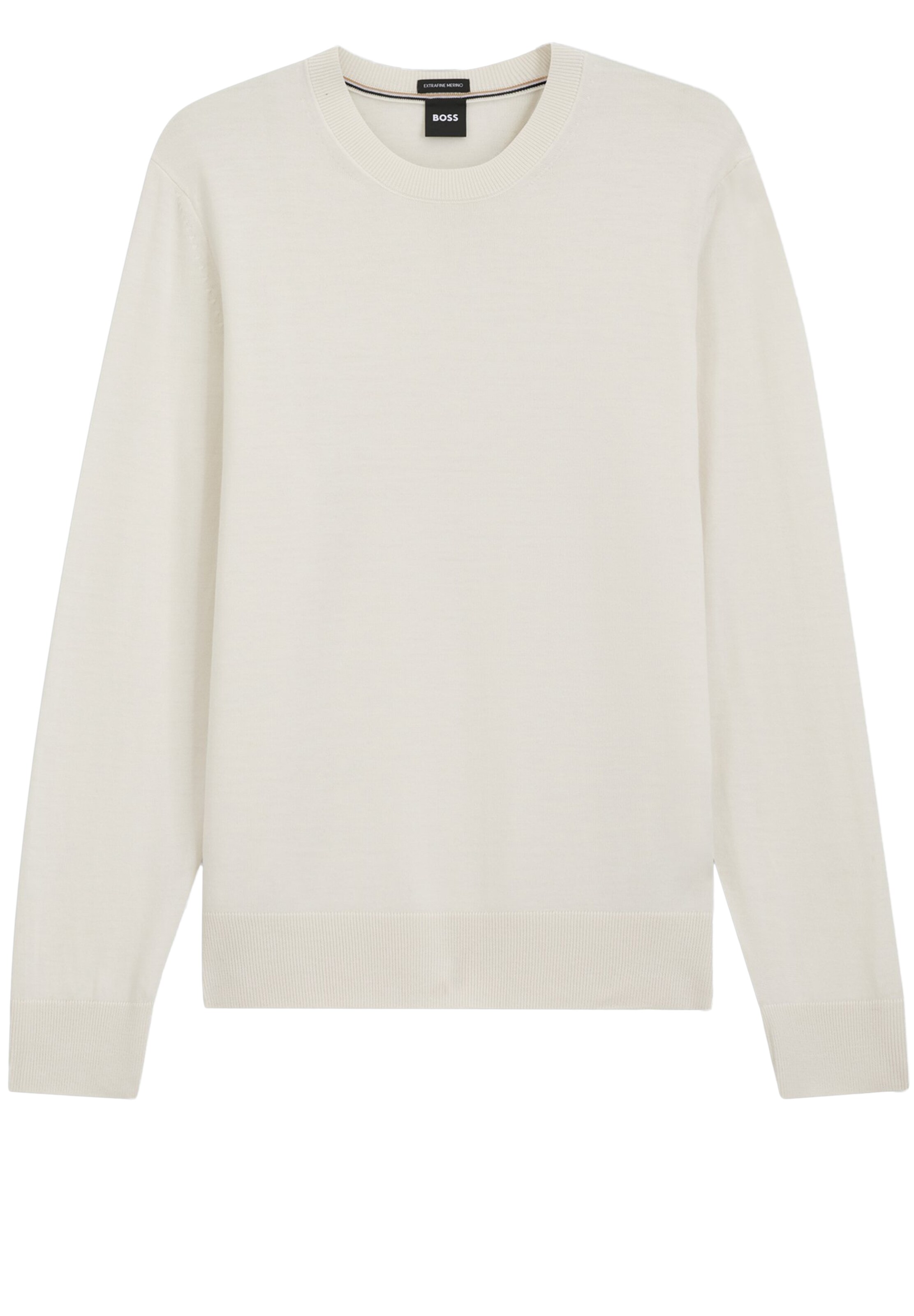 BOSS Sweater ' Leno ' in White: front