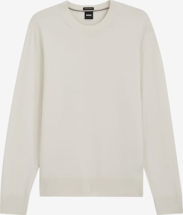 BOSS Pullover ' Leno ' in Weiß: Vorderseite
