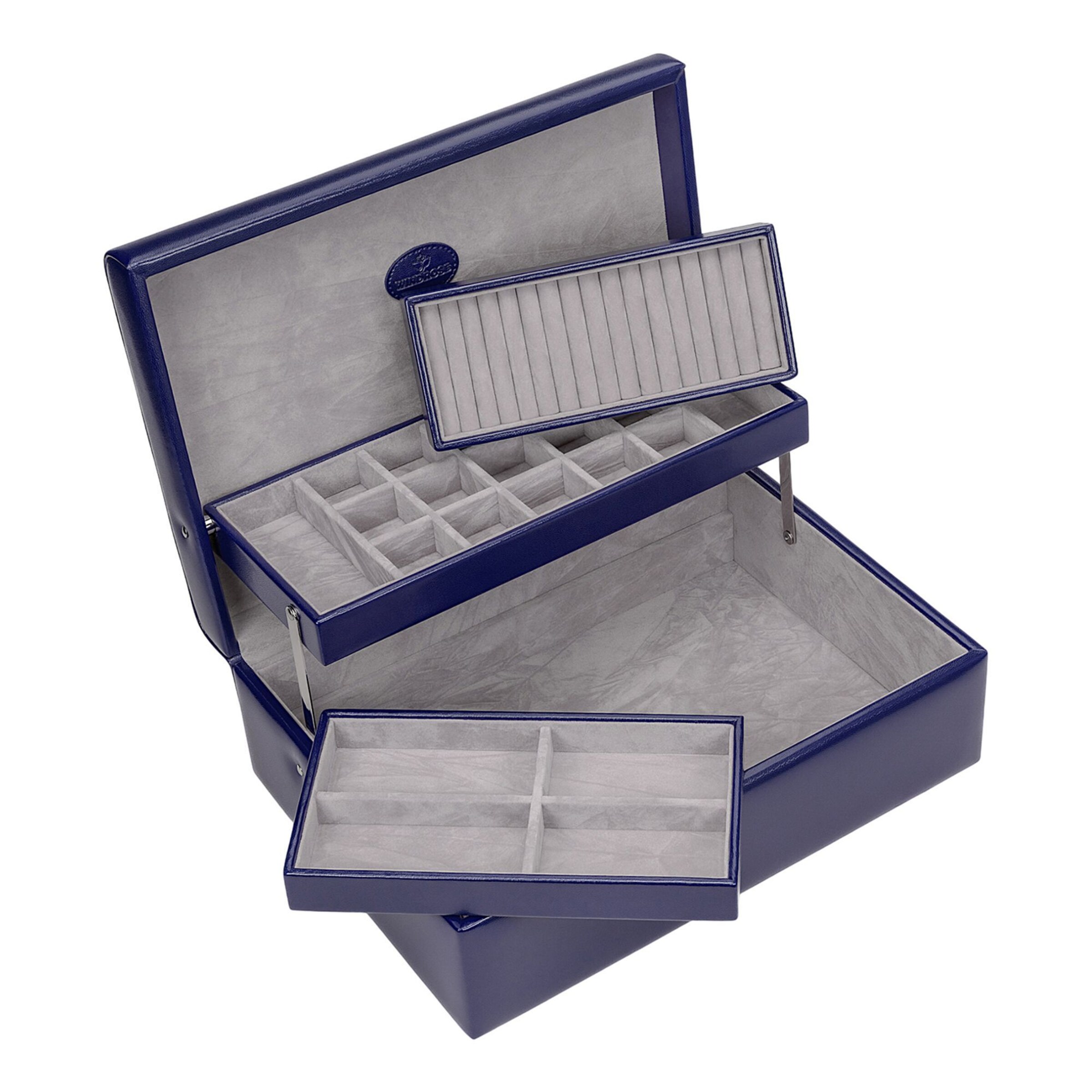 WINDROSE Schmuckkasten 'Merino' in Blau