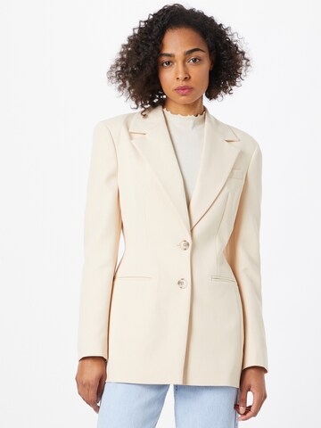 River Island Blazer in Beige: front