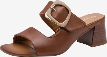 Mule Tamaris en marron : devant