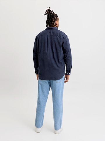 Jack & Jones Plus Regular fit Риза 'JJEFIELD' в синьо