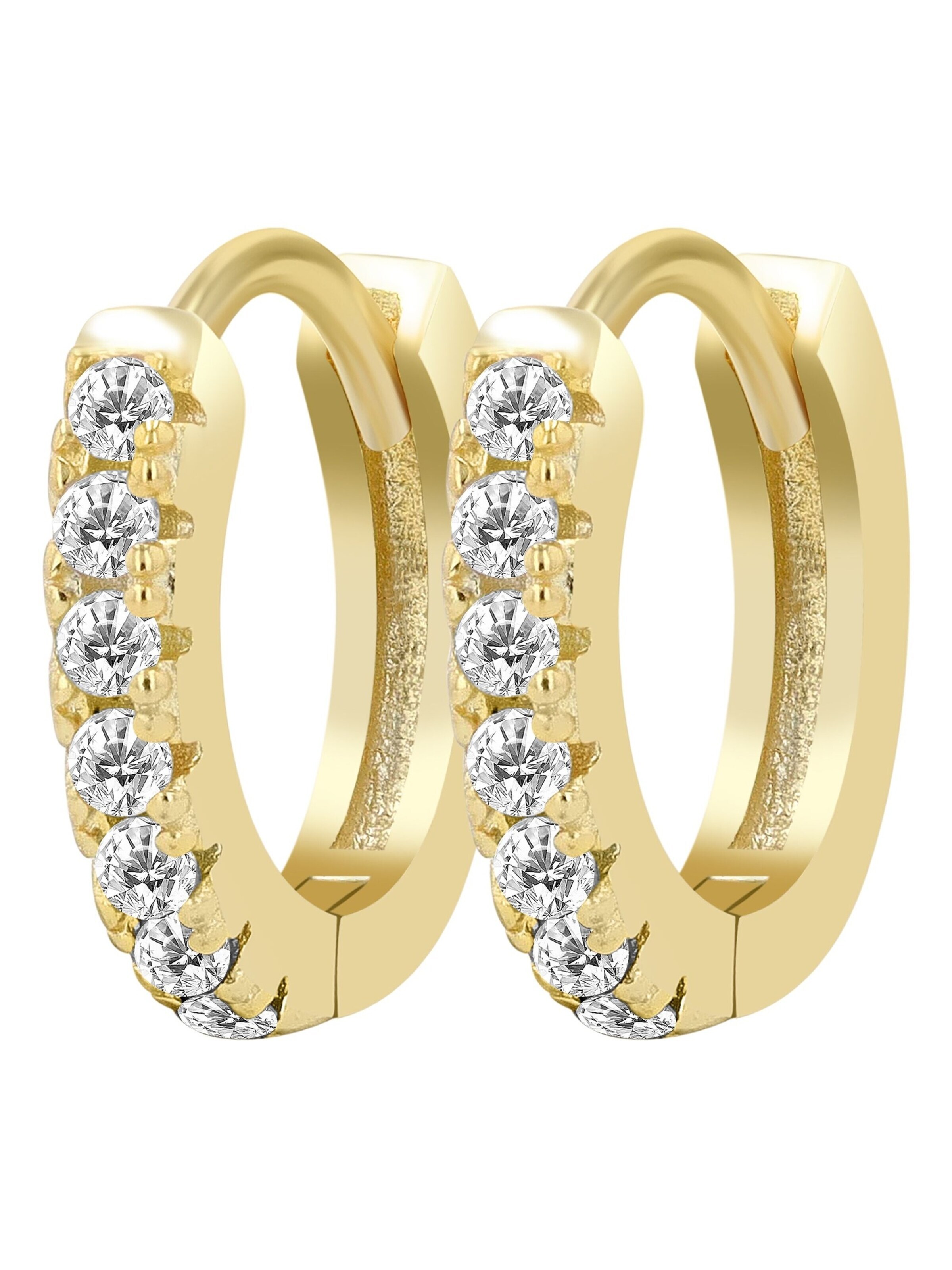 Akzent Earrings '"Mila" aus 925 Sterlingsilber, rhodiniert, langlebig' in Gold