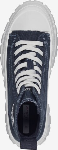 s.Oliver High-Top Sneakers in Blue