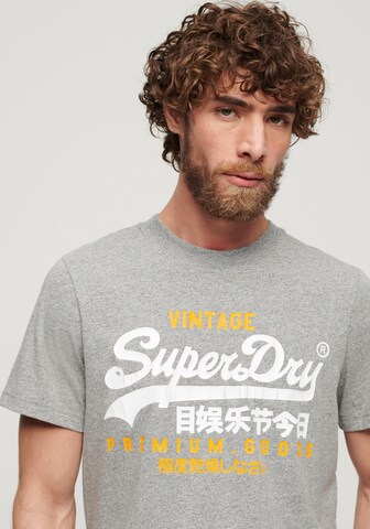 Superdry T-Shirt 'Duo' in Grau