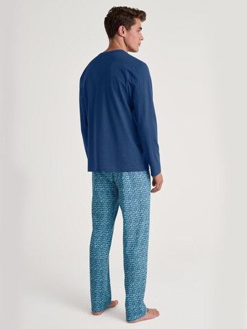 CALIDA Pyjama lang 'Relax Imprint'‌‌‌‌‌‌‌ in Blau