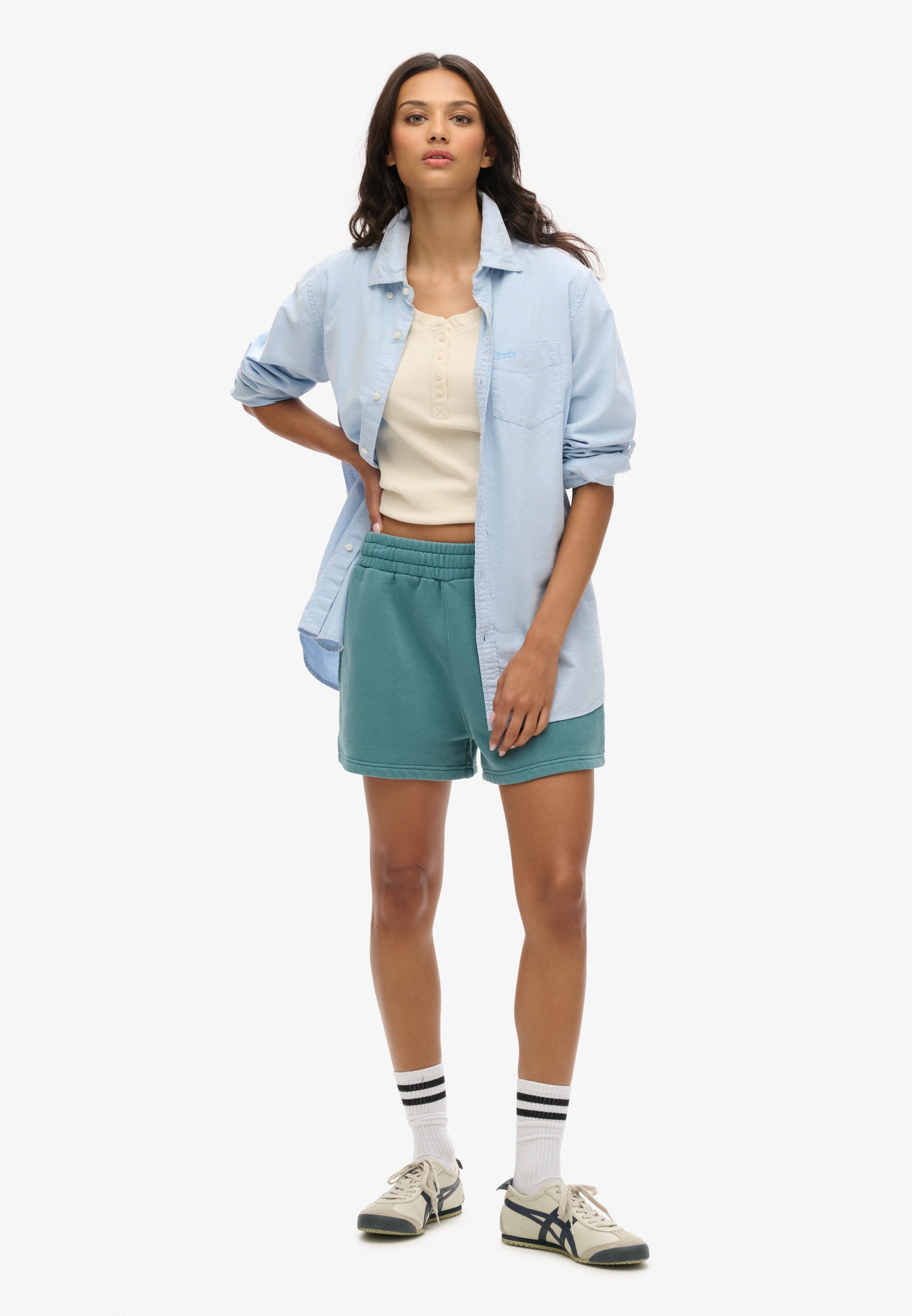 Superdry Regular Broek in Blauw