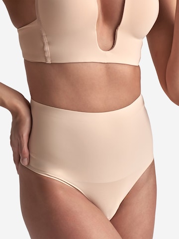 Bye Bra Shapingslip 'Waist Control Thong' in Beige: Vorderseite