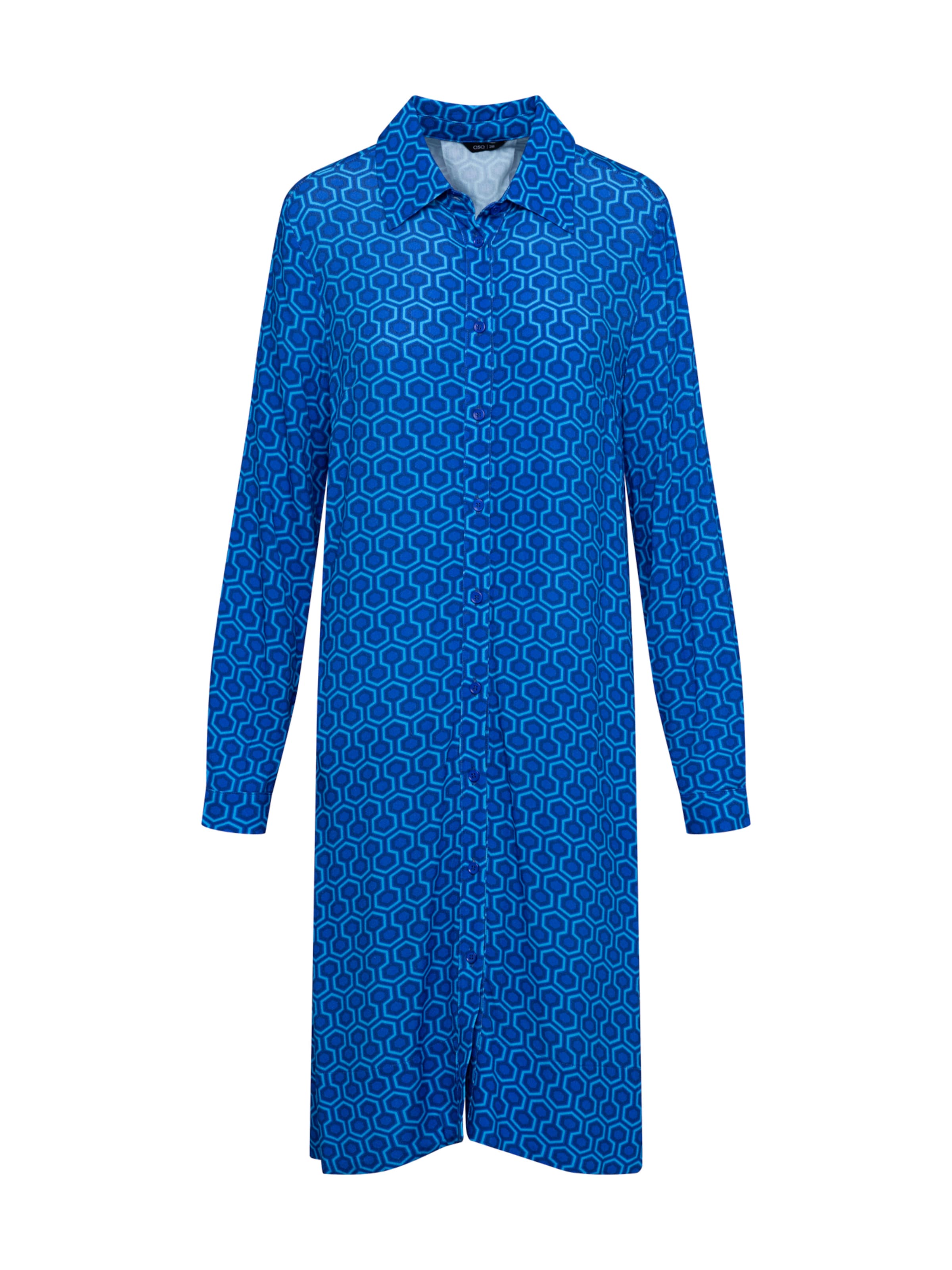 Quiosque Košeľové šaty '4VS006' - Modrá: predná strana