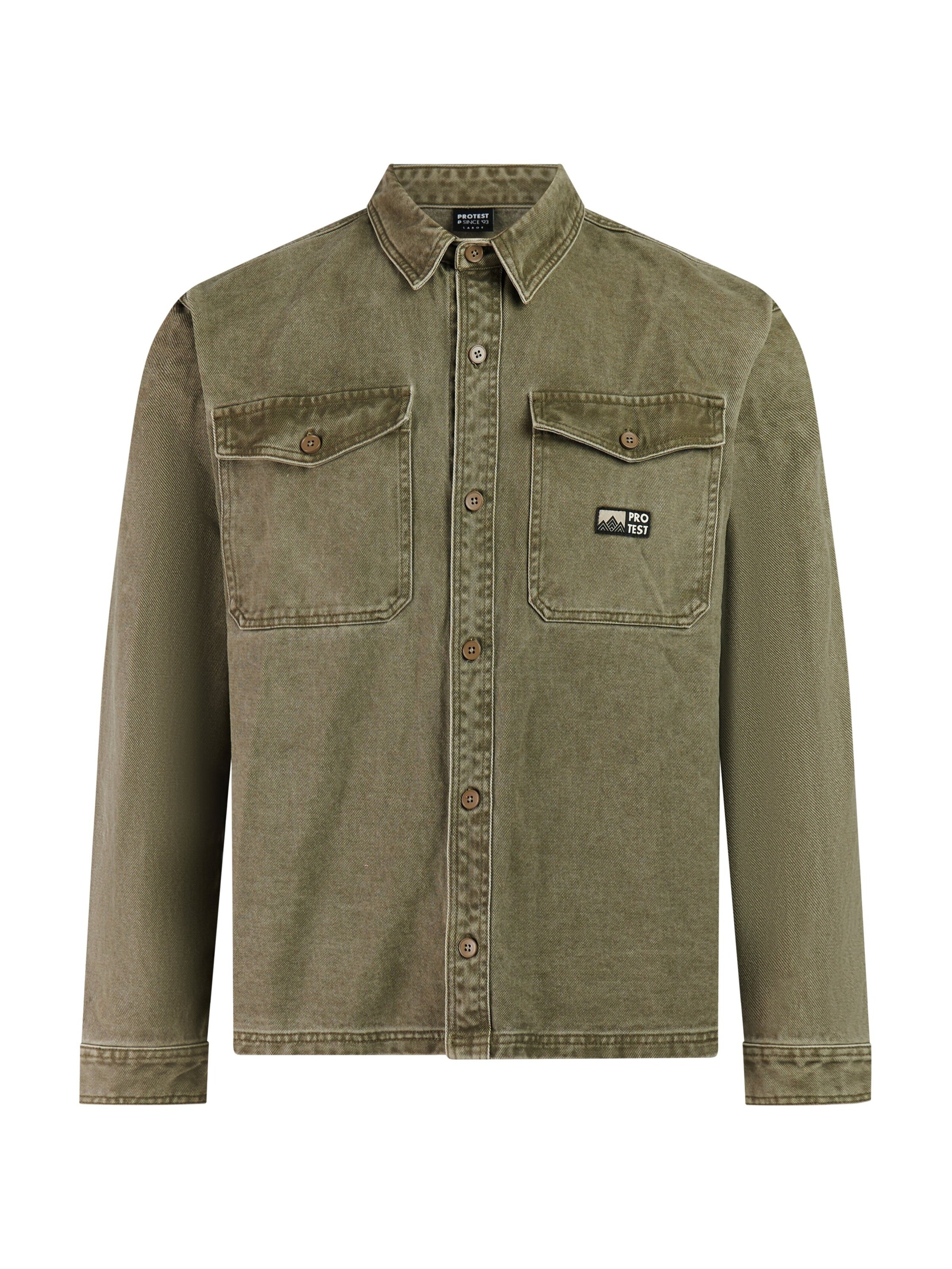 PROTEST Button Up Shirt 'PRTAdored' in Green, Item view