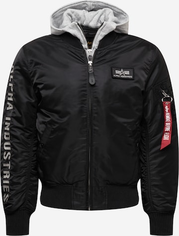 ALPHA INDUSTRIES Демисезонная куртка 'MA-1 D-Tec SE' в Черный: спереди