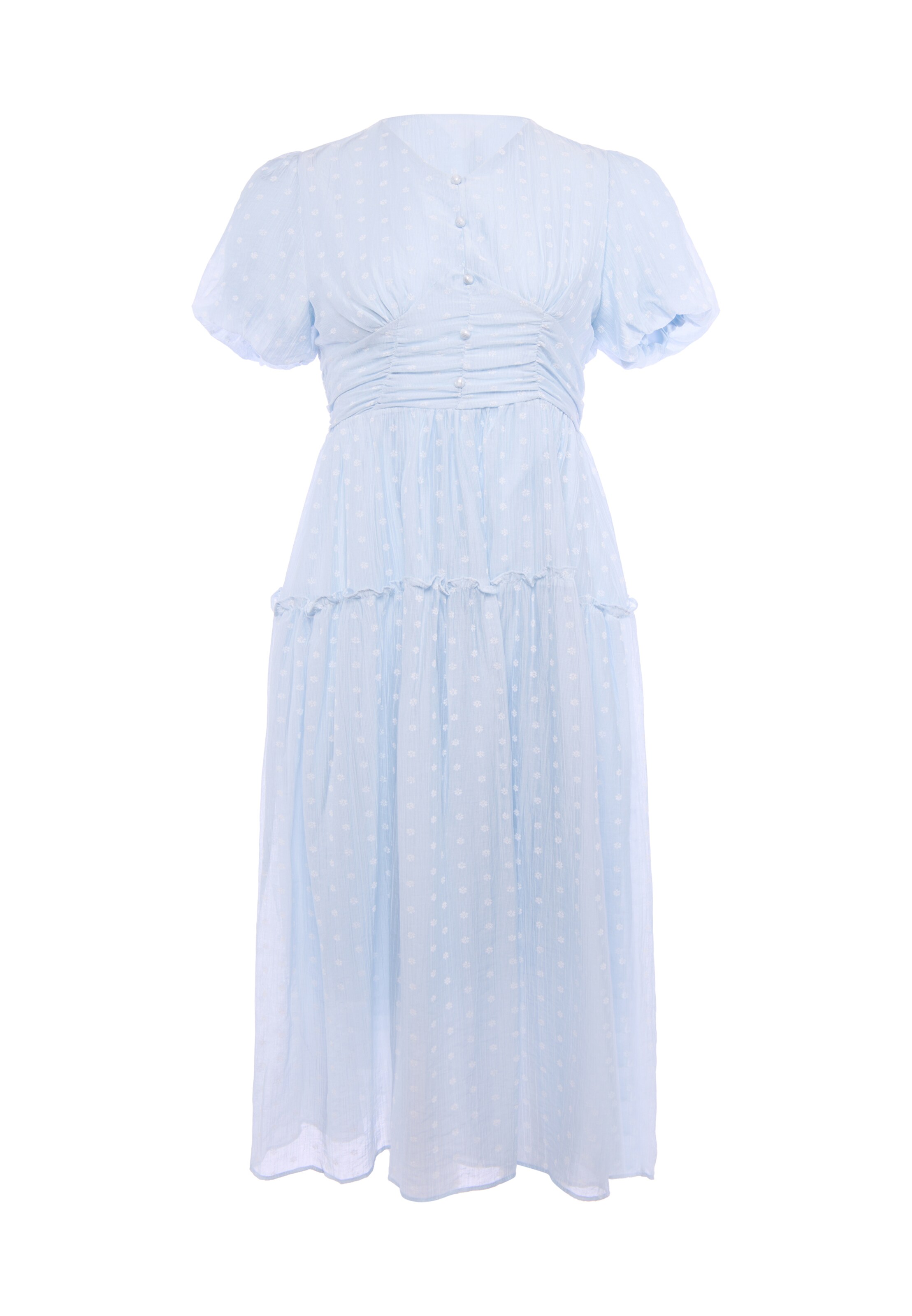 Usha Jurk in Blauw: voorkant
