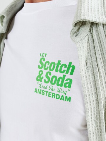 SCOTCH & SODA Tričko – bílá