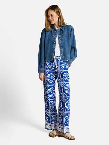 TOM TAILOR Loose fit Pleat-Front Pants in Blue
