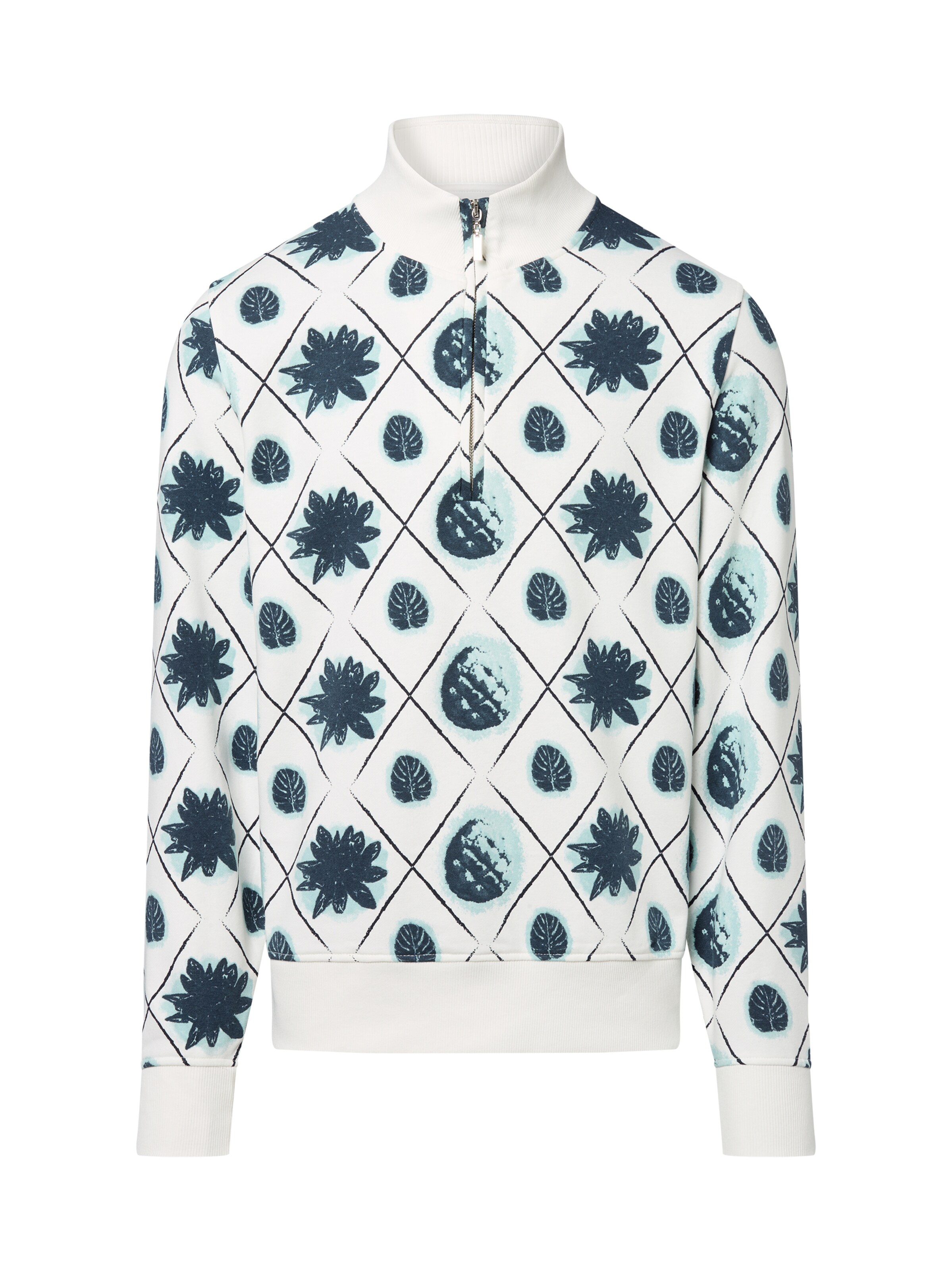 Nils Sundström Sweatshirt in Wit: voorkant