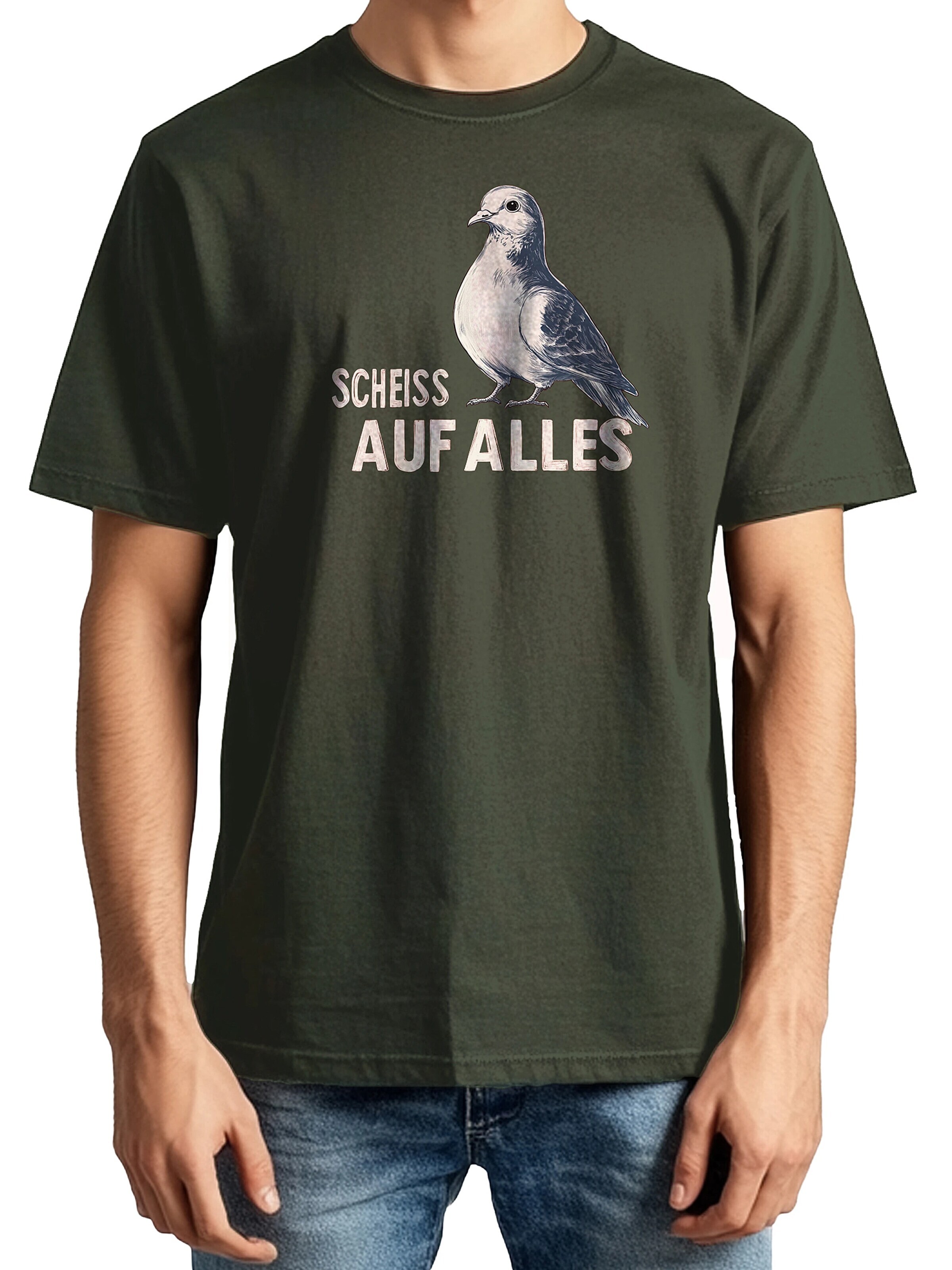 MAKAYA Shirt 'Taube' in Green