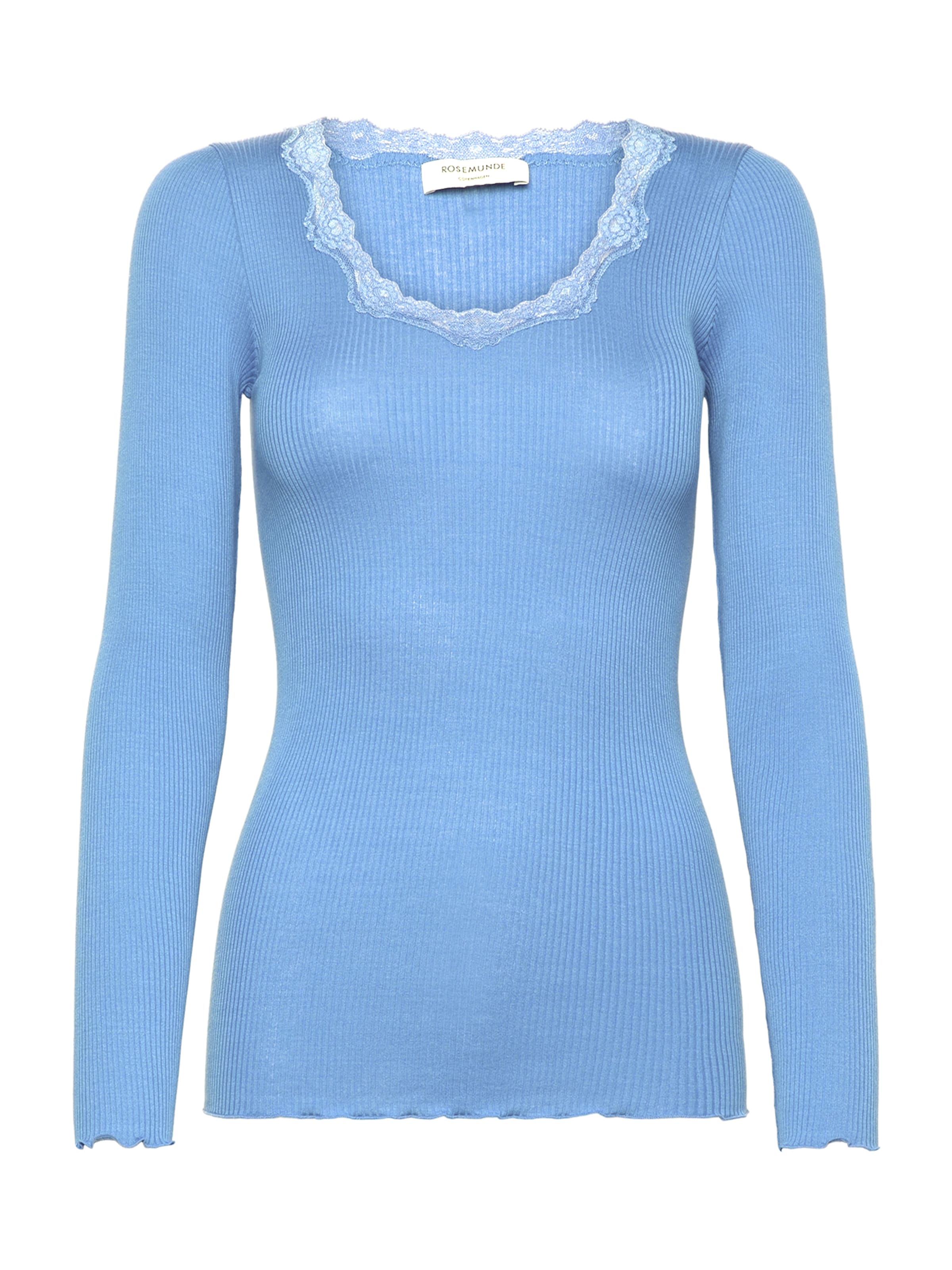 rosemunde - Camisa 'Babette' em azul: frente