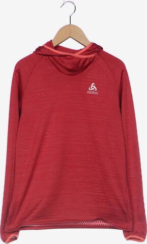 ODLO Sweatshirt & Zip-Up Hoodie in S in Red: front