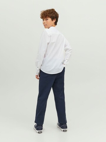 Coupe slim Chemise Jack & Jones Junior en blanc