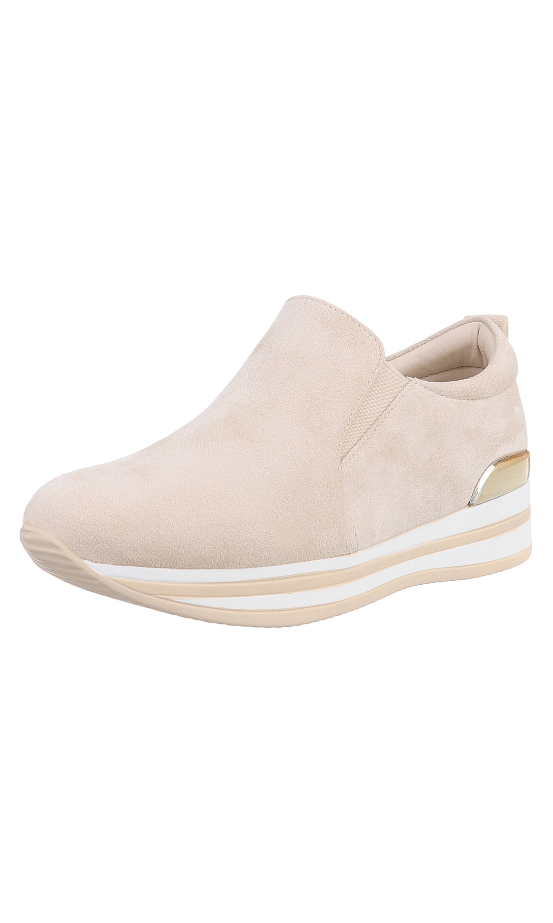 Ital-Design Slip On in Beige: Vorderseite