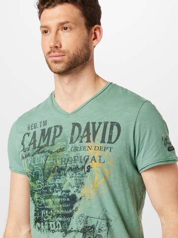 CAMP DAVID Tričko - Zelená