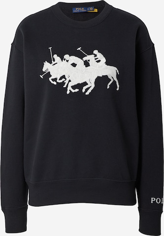 Polo Ralph Lauren Sweatshirt 'HEARD' in Black: front