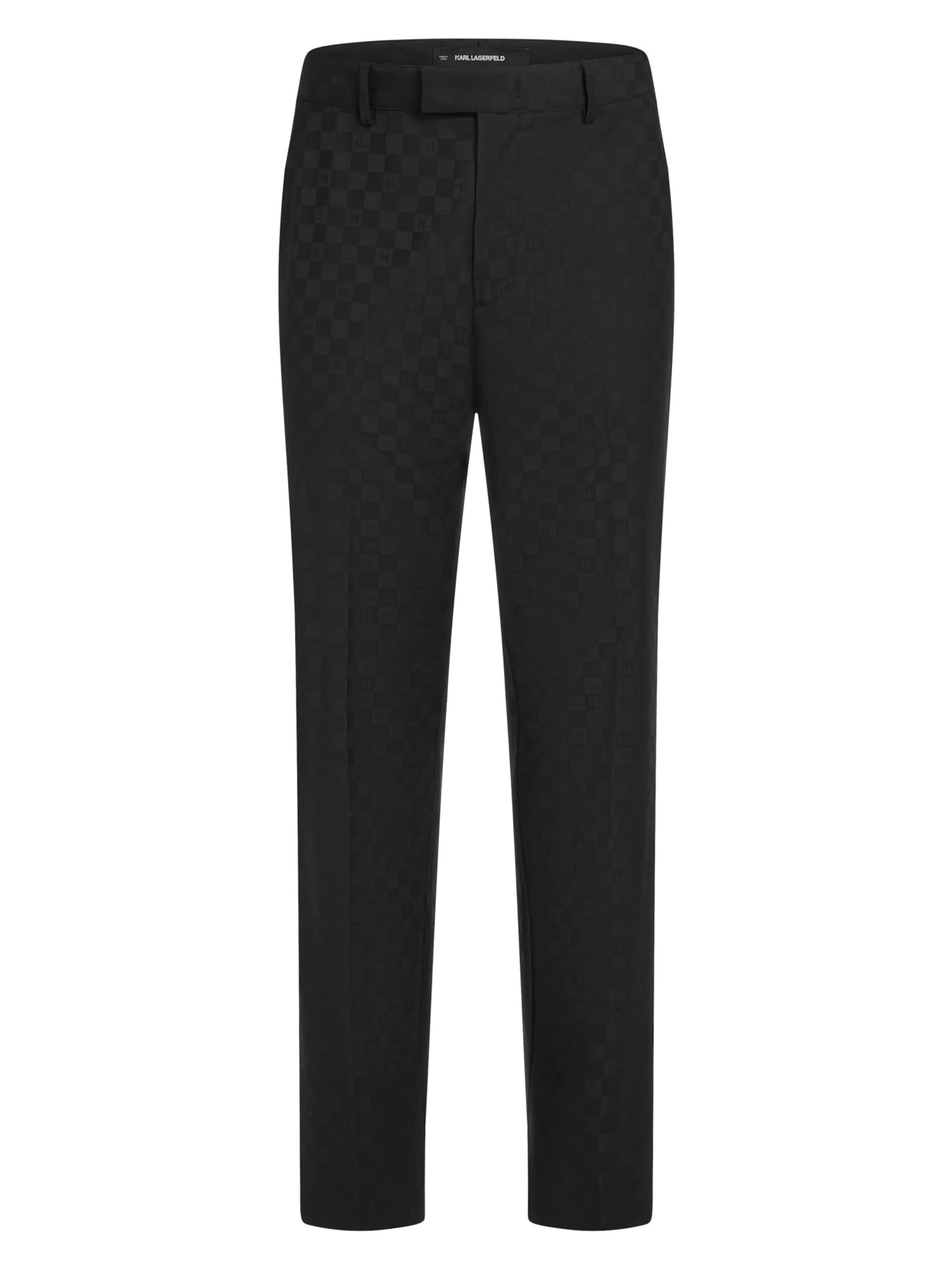 Karl Lagerfeld Regular Chino in Zwart: voorkant
