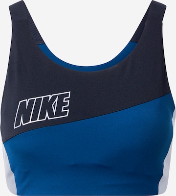 NIKE Regular Sports Bra in Blue: front