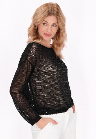 Usha Свитер 'Fashion Look' в Черный: спереди