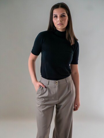 WEARABLE STORIES Pullover 'Lone' in Schwarz: Vorderseite