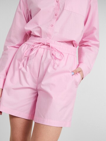 PIECES Loosefit Kalhoty 'Ava' – pink
